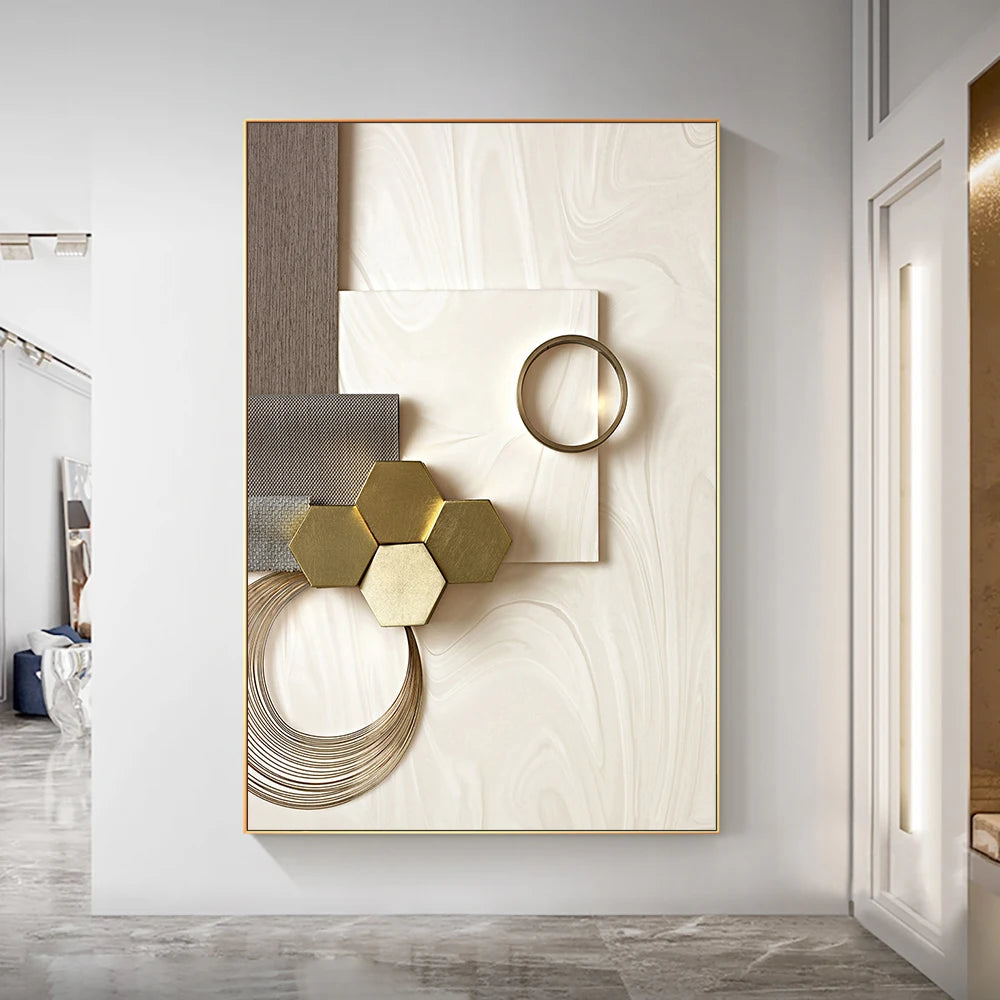 Moderno 3d metal geométrico pintura da lona cartazes e cópias minimalista abstrato arte da parede imagem para sala de estar decoração casa, Tela Geométrica, Quadro Sem Moldura, Quadro Decorativo Moderno, Quadro Decorativo Arte Moderna, Quadro Decorativo Arte em Tela, Quadro Decorativo Abstrato Moderno, Quadro Decorativo Abstrato, Quadro Abstrato, Decoração Moderna, Arte Abstrata, Arte 3D, Arte Abstrata Geométrica 3D em Tela, Arte Abstrata Geométrica 3D, Arte Abstrata Geométrica-Lojas Bratta