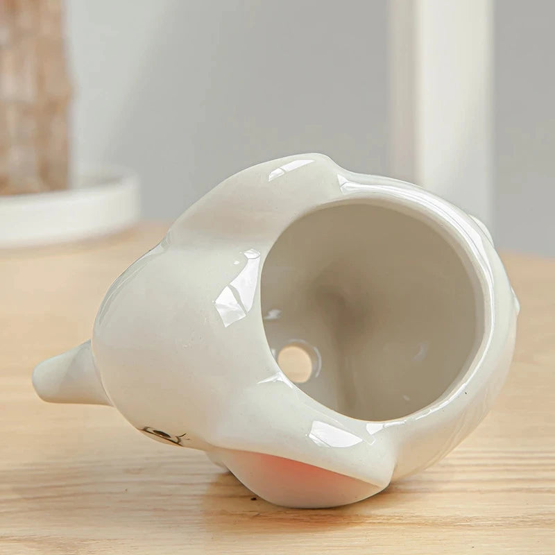 Vaso de flores de cerâmica nórdica, mini vaso com cabeça de vaca e ovelha zebra de desenho animado, Suculentas Plantas Bonsai Potes, Decoração Para Casa, Novo Estilo, Vasos De Cerâmica Animais, Vasos, Vaso Decorativo De Cerâmica Nórdico Animais, Vaso De Cerâmica, Mini Vasos De Cerâmica Animais, Mini Vasos, Jarro De Cerâmica Animais, Decoração, Cerâmica, Animais-Lojas Bratta