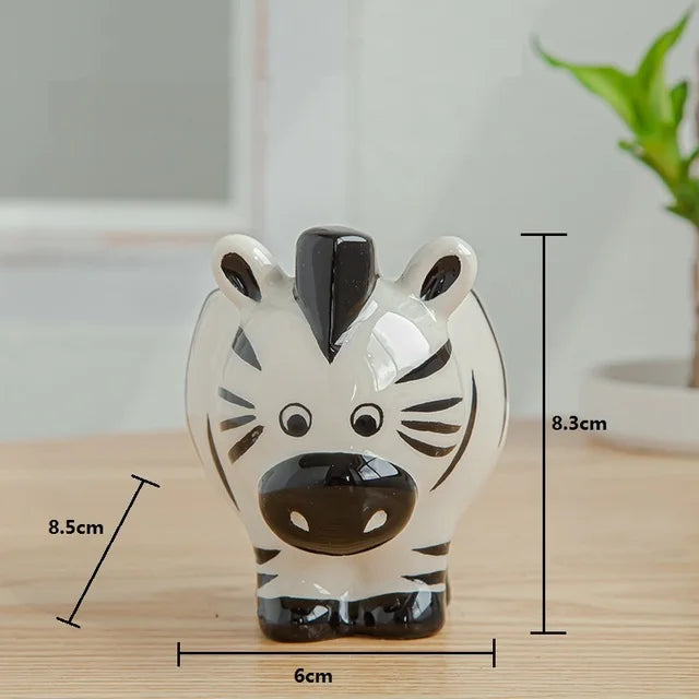 Vaso de flores de cerâmica nórdica, mini vaso com cabeça de vaca e ovelha zebra de desenho animado, Suculentas Plantas Bonsai Potes, Decoração Para Casa, Novo Estilo, Vasos De Cerâmica Animais, Vasos, Vaso Decorativo De Cerâmica Nórdico Animais, Vaso De Cerâmica, Mini Vasos De Cerâmica Animais, Mini Vasos, Jarro De Cerâmica Animais, Decoração, Cerâmica, Animais-Lojas Bratta