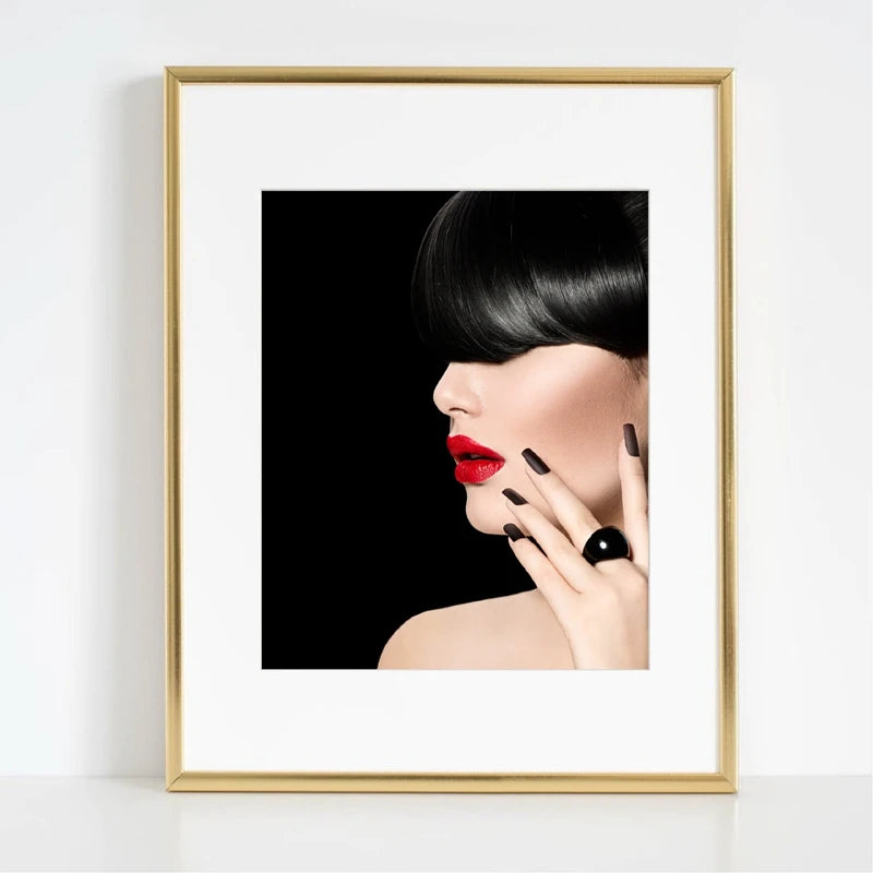 Modelo de moda menina na moda franja estilo de cabelo impressões mulher maquiagem lábios manicure cartaz pintura da lona salão beleza arte da parede decoração, Quadro Decorativo Moderno Preto e Branco, Quadro Decorativo Moderno, Quadro Decorativo Lábios Vermelho, Quadro Decorativo Lábios Feminino, Quadro Decorativo Lábios, Quadro Decorativo em Lona Modelo Fashion, Quadro Decorativo Arte Moderna Lábios, Quadro Decorativo Arte Moderna, Quadro Decorativo Arte em Tela, Quadro Decorativo Abstrato Moderno-Bratta