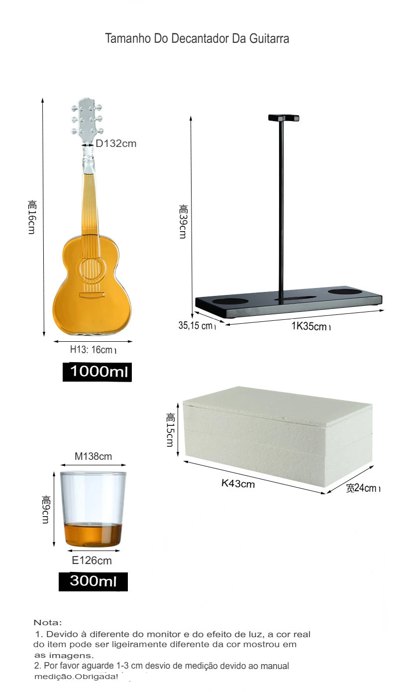Garrafa de vinho de vidro, Guitarra, Violino, Decantador, Decantador Musical Em Vidro, Decantador Guitarra Bratta, Decantador Violino Bratta, Decantador Criativo Para Vinho, Decantador Com Copos E Suporte, Decantador Artístico Para Bar, Decantador 1000ml De Vidro, Presente Para Amante De Música, Decantador Moderno E Sofisticado, Decantador De Vidro Borossilicato, Conjunto Para Bar Musical, Decantador Com Estilo Musical, Decantador Bratta Instrumentos, Decantador Criativo Uísque-Lojas Bratta