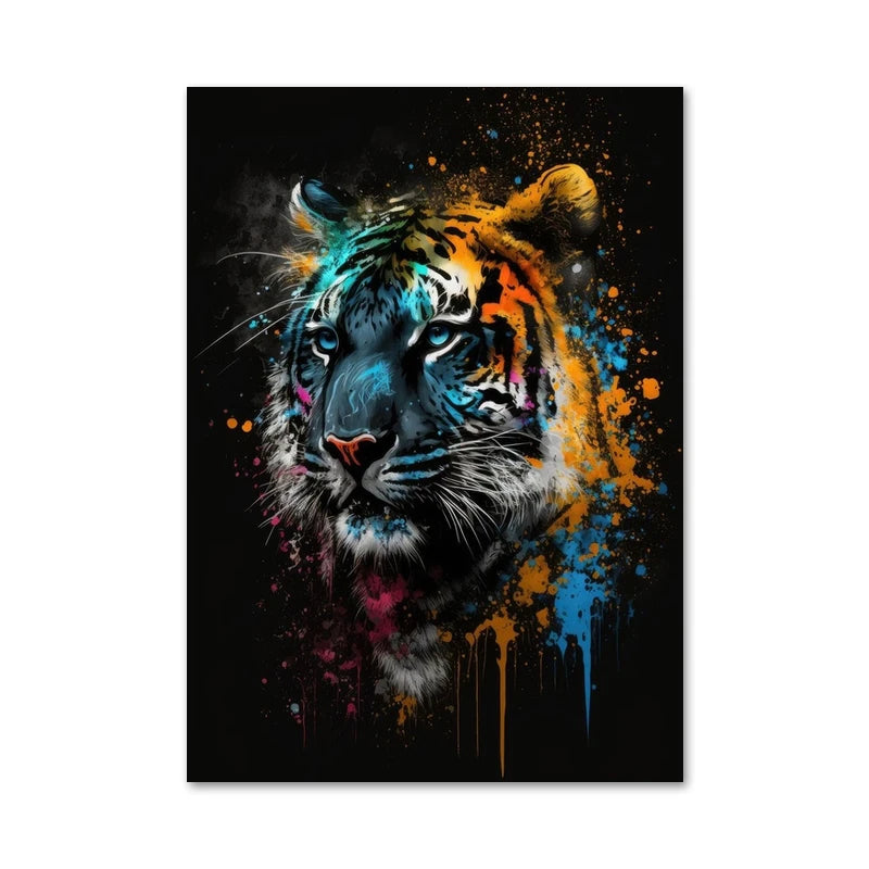 Modern Graffiti Animal Lion Monkey Tiger Cartazes e impressões Abstrato Aquarela Pintura Canvas Wall Art Pictures para Home Decor, Quadro Decorativo Animais, Quadro Decorativo Abstrato Animais, Quadro Abstrato Decorativo Animais, Impressões Digitais, Decoração moderna, Coleção Animais Abstrato, Arte em Tela,, Abstrata de Animais, Arte em tela, Animais abstratos-Lojas Bratta