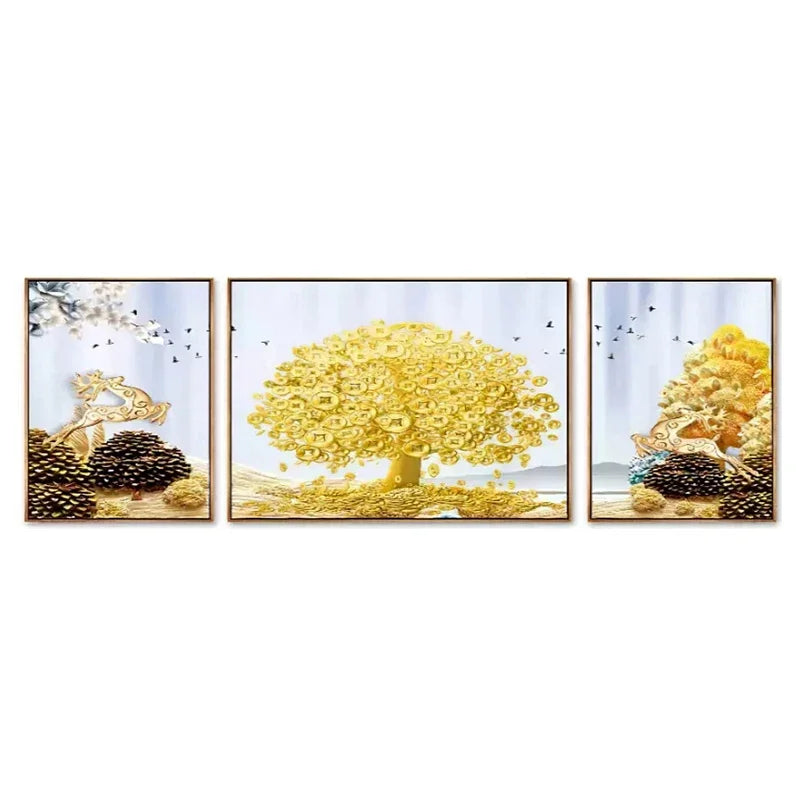 Paisagem Pintura Abstrata Árvore Pintura de Parede, Canvas Art, 3 pcs por conjunto, Quadros em tela, quadro sem moldura, Quadro Pintura Árvore, Quadro Decorativo Árvore Dourada com Folhas, Quadro Decorativo Árvore Dourada, Quadro Decorativo Moderno, Quadro Decorativo Arte Moderna, Quadro Decorativo Arte em Tela, Quadro Decorativo Abstrato Moderno, Quadro Decorativo Abstrato, quadro decorativo, Quadro Abstrato Floral em Tela, Quadro Abstrato em Tela Flores e Árvores Texturizadas, Quadro Abstrato-Lojas Bratta