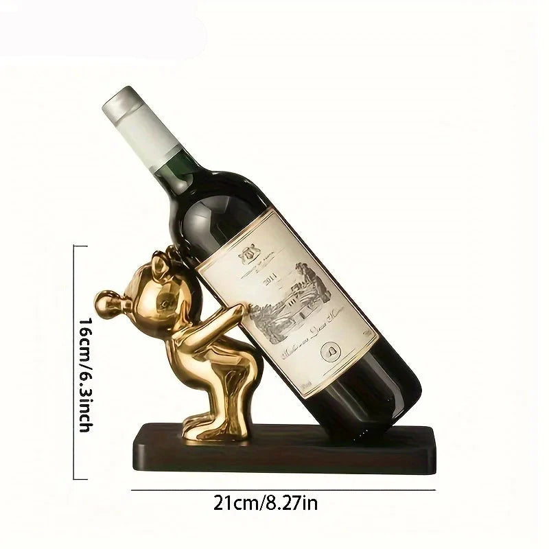 Rack de vinho de cerâmica criativo, desenho animado, Suporte De Vinho, Garrafeira Criativa, Porta Vinho De Cerâmica, Suporte Divertido, Decoração Com Vinho, Acessório Para Sala, Porta Garrafa Cartoon, Presente Criativo, Suporte Decorativo, Brinde Para Amante De Vinho, Utensílio Para Bar, Peça De Cerâmica Estilosa, Porta Vinho Ouro, Porta Vinho Prata, Suporte Estilo Cartoon, Enfeite Para Cozinha, Decoração Criativa Para Casa, Suporte Charmoso, Garrafeira Com Humor, Lojas Bratta