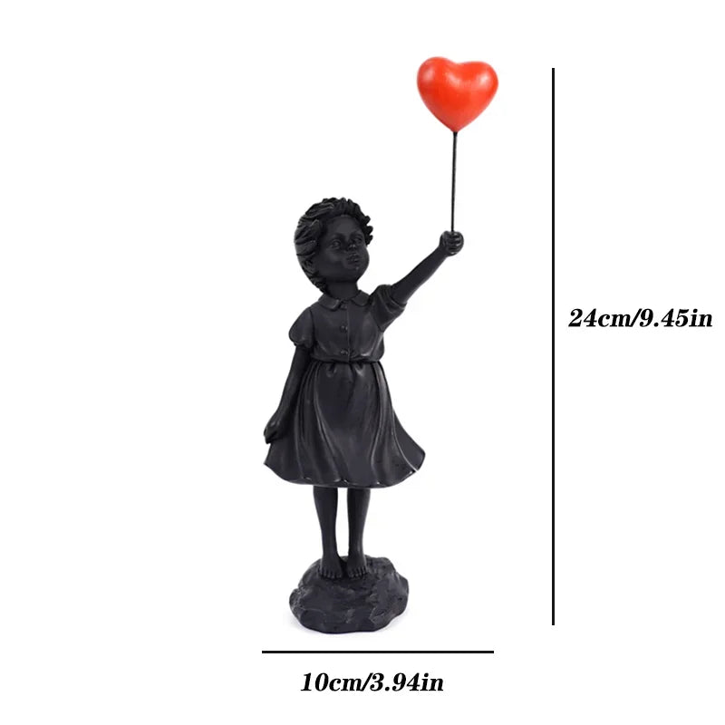 Decoração de Casa Decoração do Quarto criativo amor balão menina Escultura Ornamentos Abstrato Moderno casa desktop, Obra de Arte Decoração Escultura, Escultura Nórdica Moderna Balões de Infância, Escultura Estatueta de Menina de Balão, Escultura em Resina Meninas e Balões, Escultura Balloon, Escultura, Decoração Moderna, Balão, Arte Abstrata-Lojas Bratta