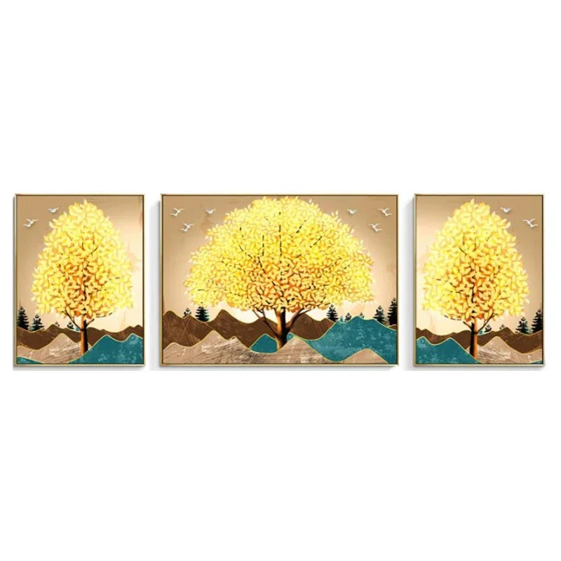 Paisagem Pintura Abstrata Árvore Pintura de Parede, Canvas Art, 3 pcs por conjunto, Quadros em tela, quadro sem moldura, Quadro Pintura Árvore, Quadro Decorativo Árvore Dourada com Folhas, Quadro Decorativo Árvore Dourada, Quadro Decorativo Moderno, Quadro Decorativo Arte Moderna, Quadro Decorativo Arte em Tela, Quadro Decorativo Abstrato Moderno, Quadro Decorativo Abstrato, quadro decorativo, Quadro Abstrato Floral em Tela, Quadro Abstrato em Tela Flores e Árvores Texturizadas, Quadro Abstrato-Lojas Bratta