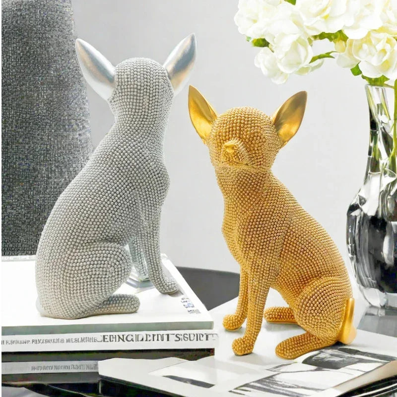 Animais de Estimação Colecionáveis, Presente Para Amantes de Animais de Estimação. Resina, Presente-Animal, Estátua-de-chihuahua, Escultura-Decorativa, Ornamento Decorativo de Chihuahua, Estátua-Chihuahua, Estátua Decorativa de Chihuahua, Estátua de Chihuahua, Estatueta Decorativa de Chihuahua, Escultura-Decorativa, Escultura Decorativa de Chihuahua, Decoração-Moderna, Decoração-Moderna, Lojas Bratta
