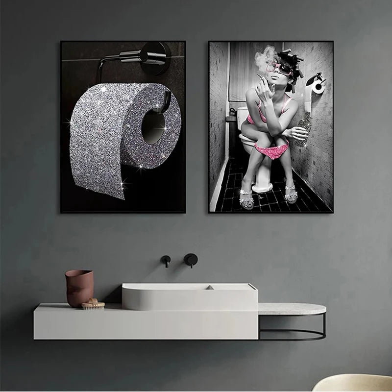 Sexy feminino banheiro pintura em tela cartazes e impressões modernas arte da parede fotos para banheiro decoração de casa quadros, Quadro Para Banheiro, Quadro Decorativo Para Banheiro, Quadro Decorativo Lavabo, Quado Decorativo Banheiro Lavabo, Impressões-em-tela, Decoração-Banheiro, Arte-ModernaArte-de-Parede, Arte Moderna Para Banheiro – Decoração- Lojas Bratta