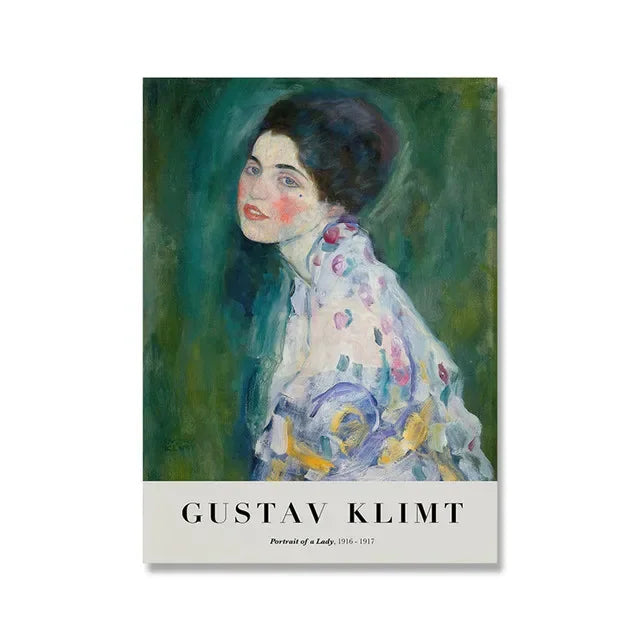 Clássico Gustav Klimt Família Famosa Pintura Da Lona, Rasgar Beijo Ouro Moderno Posters, Wall Art Impressões, Imagem para Home Decor