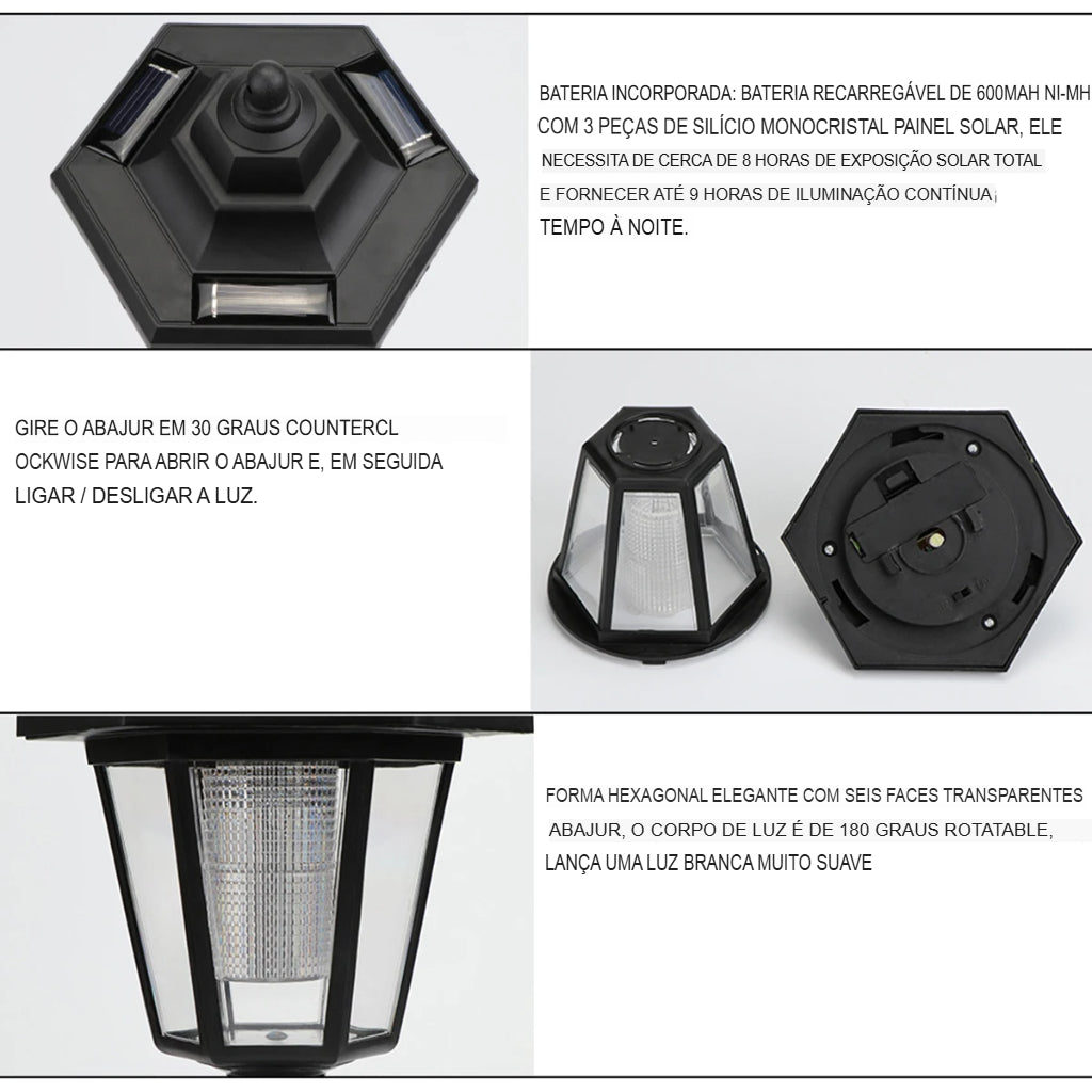 Luminária solar de parede, Luminária solar hexagonal, Luminária solar externa, Luminária decorativa para jardim, Iluminação solar com design elegante, Luz solar para parede externa, Luminária com sensor de presença, Luminária moderna para áreas externas, Iluminação ecológica para jardim, Luz solar com LED embutido, Luminária com energia sustentável, Luminária de parede para muro, Luz solar para fachada, Luminária para quintal moderno, Iluminação externa com painel solar, Luminária solar – Lojas Bratta.