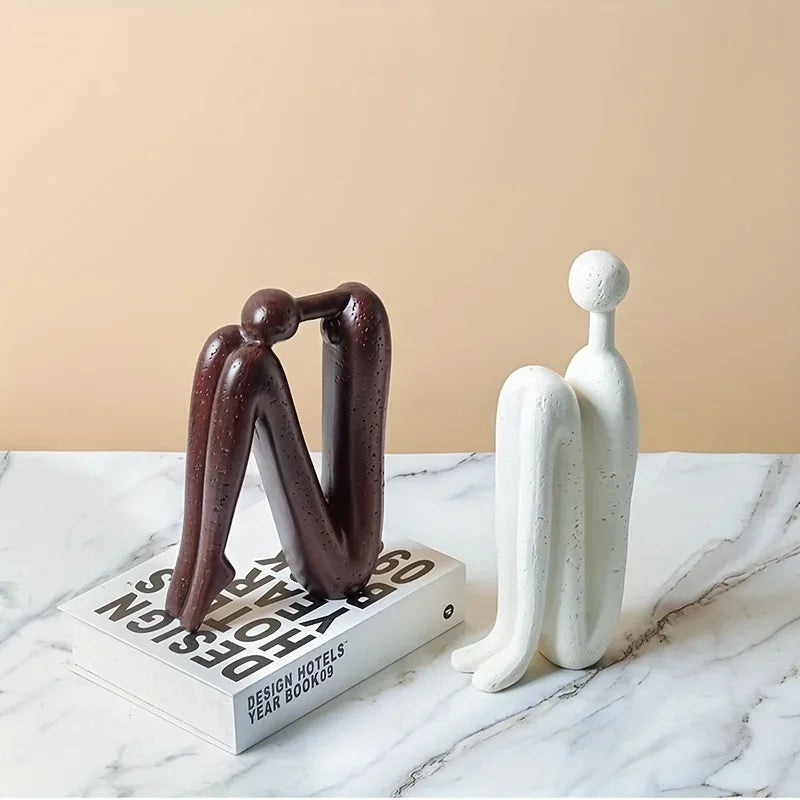Escultura de Matchman de volta com costas, Estilo Nórdico Moderno, Desenho Abstrato Vintage, Estátua Abstrata Minimalista Personagem Humana, Estátua Abstrata Minimalista Figura Humana, Estátua Abstrata, Estatueta Abstrata Minimalista Personagem Humana, Estatueta Abstrata Minimalista Figura Humana, Esculturas, Escultura-Decoração, Escultura-Abstrata, Escultura Abstrata Minimalista Personagem Humana, Escultura Abstrata Minimalista Figura Humana, Escultura Abstrata em Resina-Lojas Bratta
