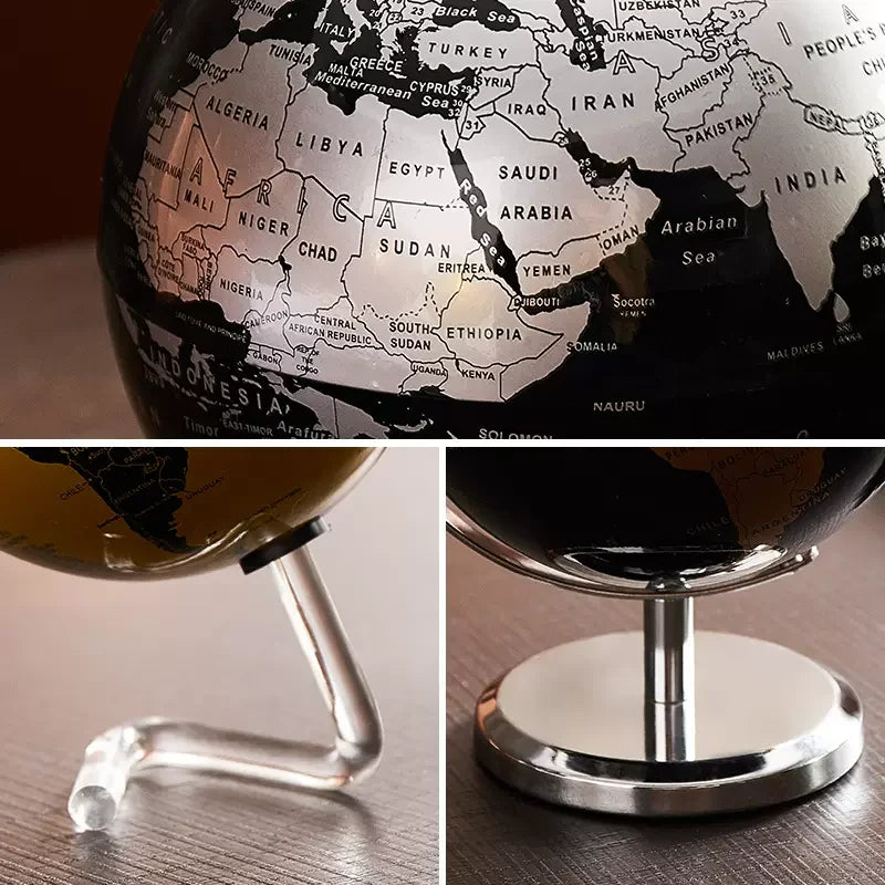 Globo Rotativo, Globo Decorativo, Globo Terrestre Mapa Mundi, Globo Terrestre Giratório Preto, Globo Terrestre Giratório Dourado, Globo Terrestre Giratório, Globo Terrestre Decorativo Base Metálica Preto e Dourado, Globo Terrestre Decorativo Base Metálica Preto e Dourado, Globo Terrestre Decorativo Base Metálica, Globo Mundi , Globo Mundial, Decorativo Moderno, Globo Mundi de Metal Dourado e Preto, Geografia, Decoração Moderna-Lojas Bratta