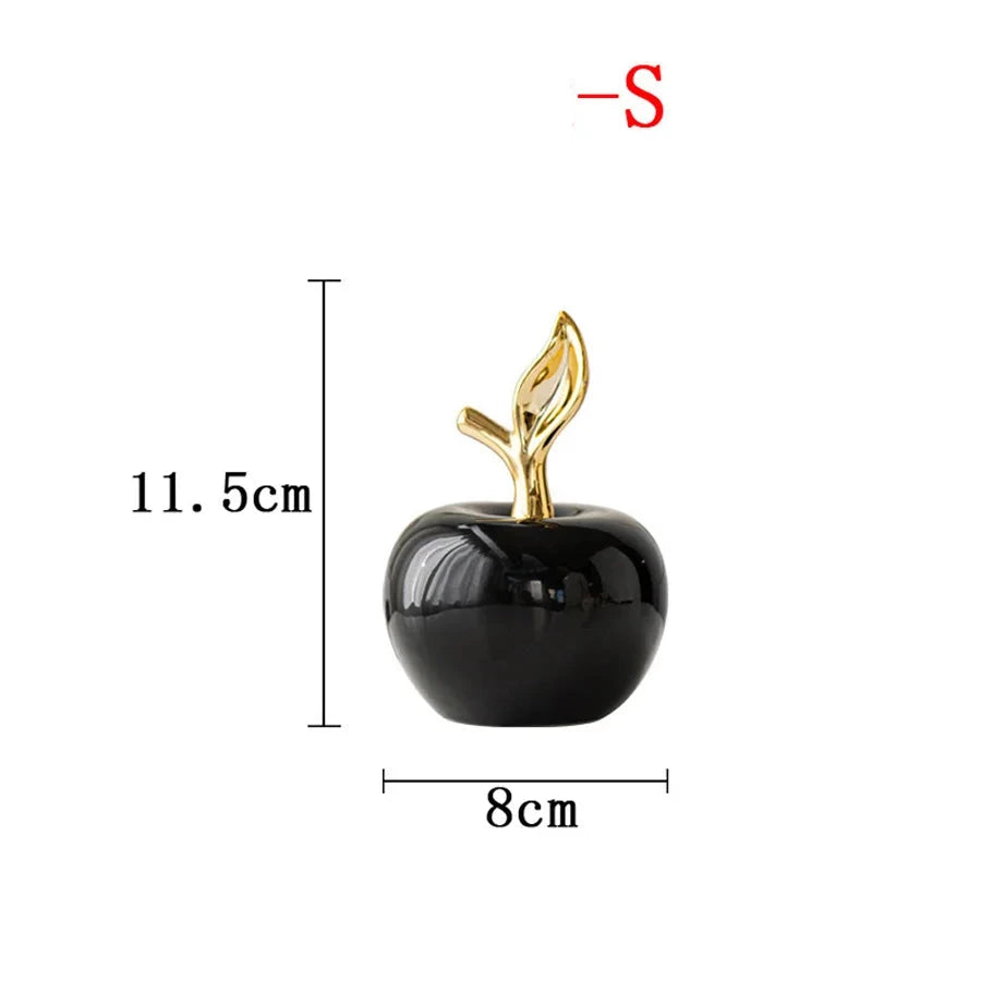 Presente Elegante, Ornamento de Maçã em Cerâmica Preto e Branco, Maçãs Decorativa Cerâmica, Maçã-Cerâmica, Maçã Decorativa em Cerâmica, Maçãs Estátua em Cerâmica, Maçã Enfeite Ornamento Decorativo em Cerâmica, Maçã Enfeite Ornamento Decorativo, Figura de Maçã em Cerâmica, Estátua de Maçã Abstrata, Escultura-Decorativa, Escultura de Maçã em Cerâmica Preta e Branca, Enfeites de Maçã em Cerâmica Preto e Branco, Decoração-Moderna, Arte-Para-Casa-Lojas Bratta