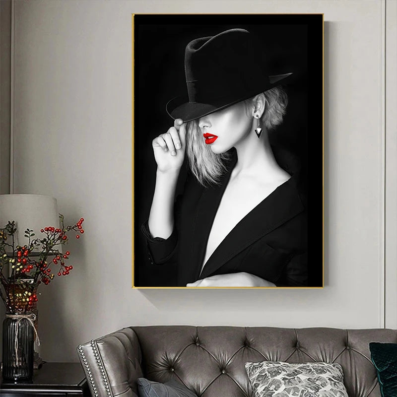 Sexy Red Lips Canvas Pinturas para Mulheres, Cartazes e Impressões, Fashion Girl Portrait, Money Burning, Dinheiro, Wall Art, Picture, Bar, Home Decor, Sexy Red Lips, Quadro Decorativo Mulher de Batom Vermelho, Quadro Decorativo Moderno Garotas Red Lips. Quadro Decorativo Lábios Vermelho, Pintura em Tela Lábios Vermelho, Impressão-Tela, Decoração-Parede, Arte-Moderna, Arte-Feminina, Arte de Parede Sexy Red Lips-Lojas Bratta