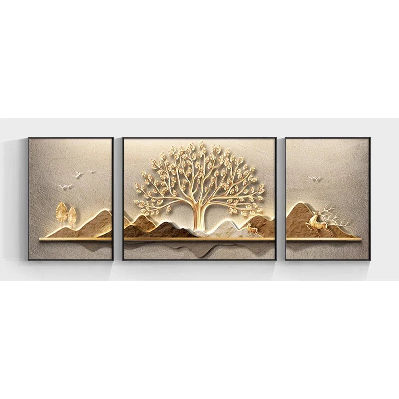 Paisagem Pintura Abstrata Árvore Pintura de Parede, Canvas Art, 3 pcs por conjunto, Quadros em tela, quadro sem moldura, Quadro Pintura Árvore, Quadro Decorativo Árvore Dourada com Folhas, Quadro Decorativo Árvore Dourada, Quadro Decorativo Moderno, Quadro Decorativo Arte Moderna, Quadro Decorativo Arte em Tela, Quadro Decorativo Abstrato Moderno, Quadro Decorativo Abstrato, quadro decorativo, Quadro Abstrato Floral em Tela, Quadro Abstrato em Tela Flores e Árvores Texturizadas, Quadro Abstrato-Lojas Bratta