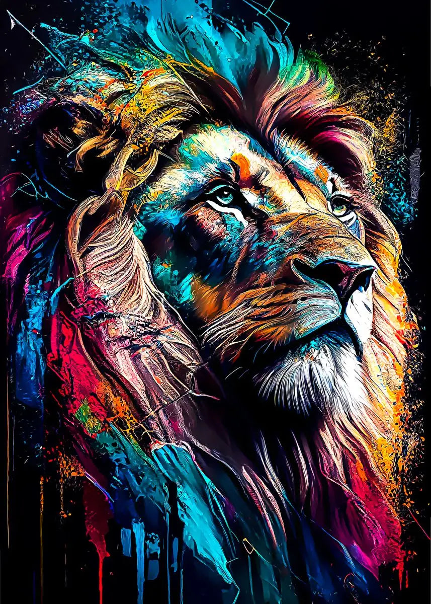 Cartazes pretos e dourados do leão, pintura animal moderna da lona, arte da parede da imagem para a sala de visitas, decoração home, no frame, Quadro sem moldura, Quadro Decorativo Moderno, Quadro Decorativo Leão Preto e DouradoQuadro Decorativo Arte em Tela, Quadro Decorativo Abstrato Moderno, Leão Preto e Dourado, Arte Moderna, Arte de Parede Leão Preto e Dourado, Arte de parede-Lojas Bratta