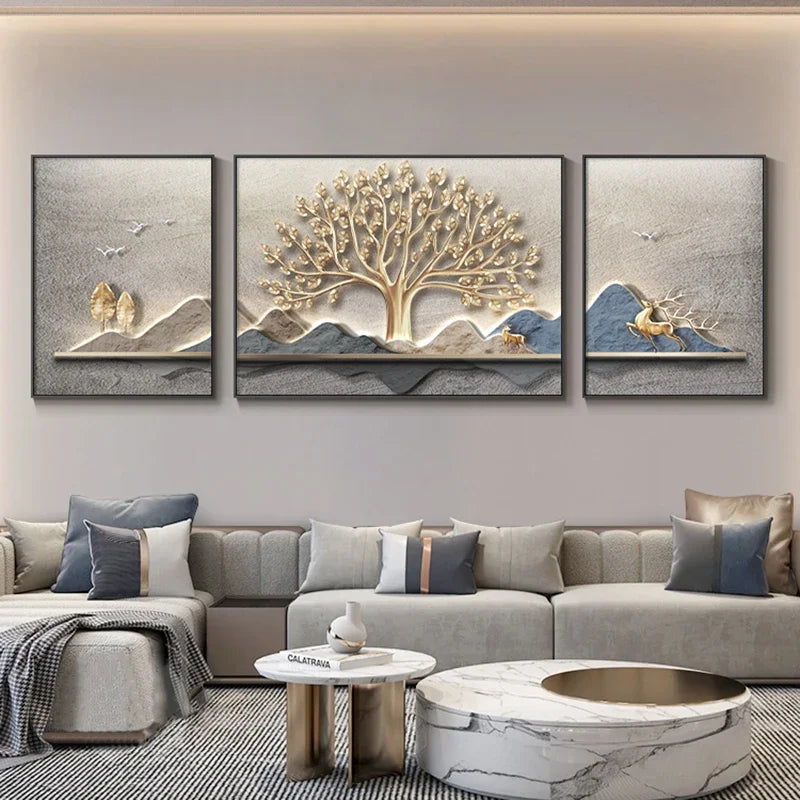 Paisagem Pintura Abstrata Árvore Pintura de Parede, Canvas Art, 3 pcs por conjunto, Quadros em tela, quadro sem moldura, Quadro Pintura Árvore, Quadro Decorativo Árvore Dourada com Folhas, Quadro Decorativo Árvore Dourada, Quadro Decorativo Moderno, Quadro Decorativo Arte Moderna, Quadro Decorativo Arte em Tela, Quadro Decorativo Abstrato Moderno, Quadro Decorativo Abstrato, quadro decorativo, Quadro Abstrato Floral em Tela, Quadro Abstrato em Tela Flores e Árvores Texturizadas, Quadro Abstrato-Lojas Bratta