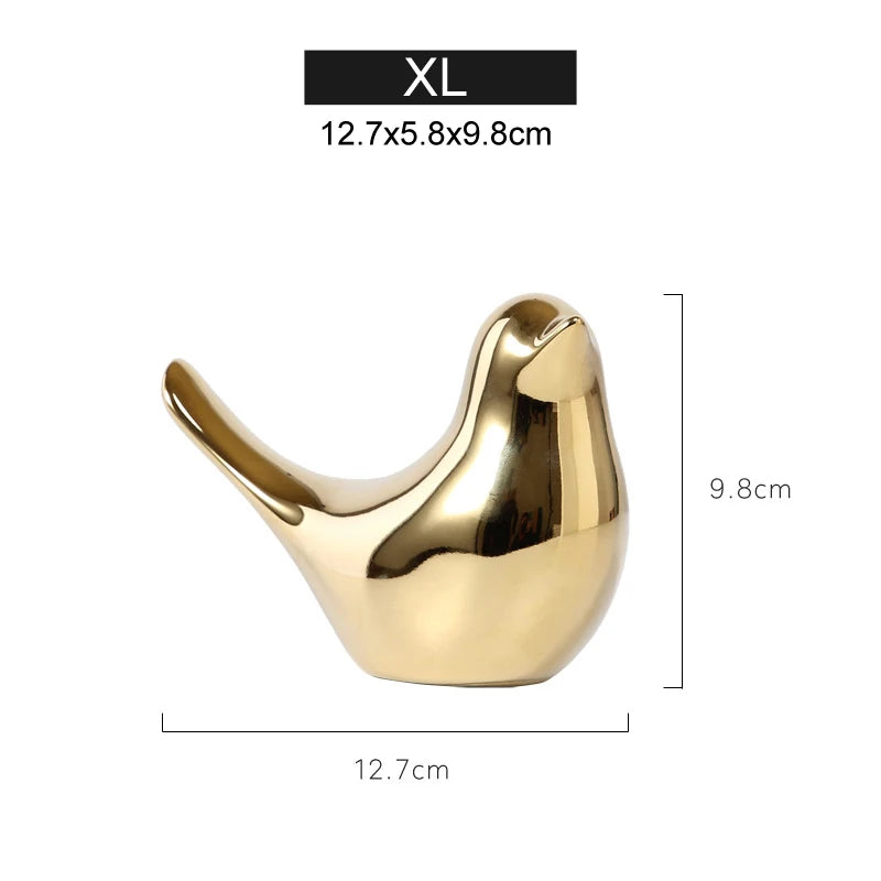 Criativo Ouro Cerâmica Figurinhas De Pássaros, Decoração Para Casa Acessórios, Figuras De Pássaro Dourado, Moda Moderna, Enfeites De Casamento, Decoração Do Quarto, Pássaros Dourado, Pássaro em Cerâmica Dourado, Pássaro Decorativo em Cerâmica, Pássaro de Cerâmica, Pássaro Passarinho Enfeite, Figuras de Pássaros Dourados em CerâmicaFiguras de Pássaros DouradosFiguras de Pássaro Passarinho DouradoModernidade, Figuras de Pássaros Dourados em Cerâmica, Decoração, Cerâmica. ARTLOVIN-Lojas Bratta