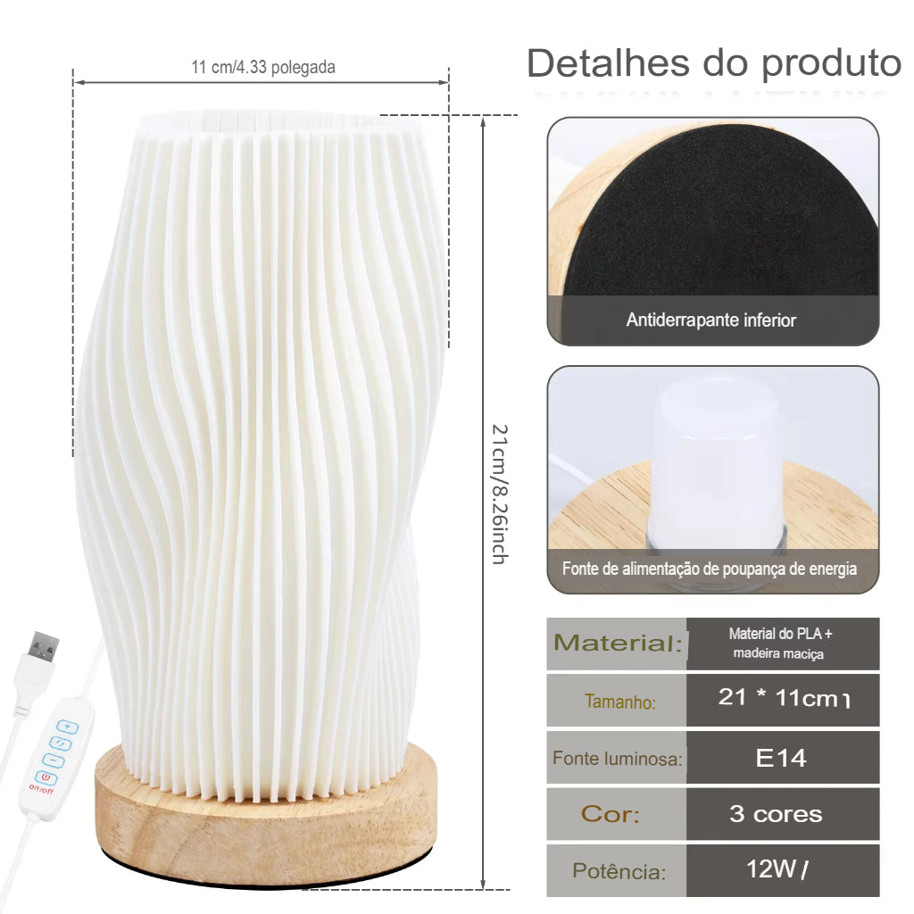 Luminária de Mesa Ajustável, Luminária Com Base De Madeira, Luminária Natural Para Escritório, Luminária com Estilo Escandinavo, Luminária de Madeira Minimalista, Luminária com Braço Regulável, Luminária de Mesa Rústica, Luz Ajustável Para Leitura, Luminária de Mesa Para Estudo, Luminária Moderna em Madeira, Luminária Versátil Para Quarto, Iluminação de Mesa Criativa, Luminária de Madeira Para Decoração, Luminária Bratta em Madeira Natural, Luz com Estilo Natural, Lojas Bratta