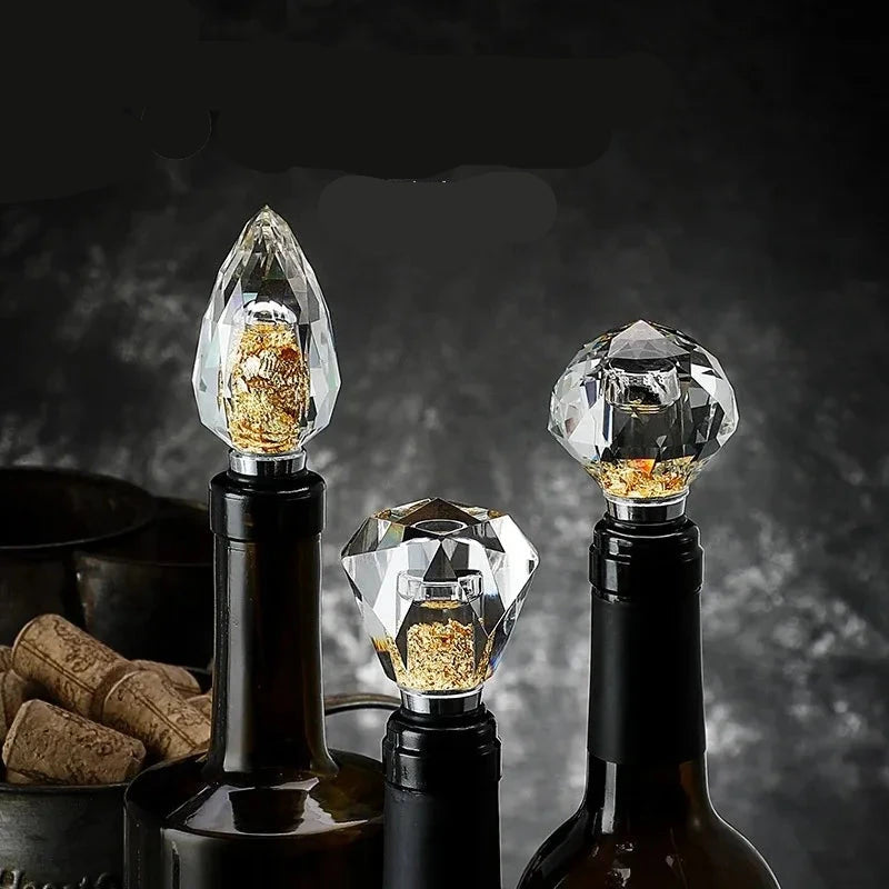 Rolha de cristal de vidro criativa, champanhe fresco mantendo a cortiça selada, rolha de cristal com face de diamante, Rolha De Champanhe, Rolha De Cristal, Acessório Para Vinho, Rolha Sofisticada, Tampa Decorativa, Presente Elegante, Rolha Em Vidro E Metal, Tampa De Espumante, Rolha Com Design Exclusivo, Tampa Para Vinhos Finos, Rolha Estilo Joia, Item De Luxo Para Bar, Tampa De Cristal Lapidado, Tampa Sustentável, Acessório Refinado, Presente Para Amantes De Vinho, Rolha Requintada, Brinde-Lojas Bratta