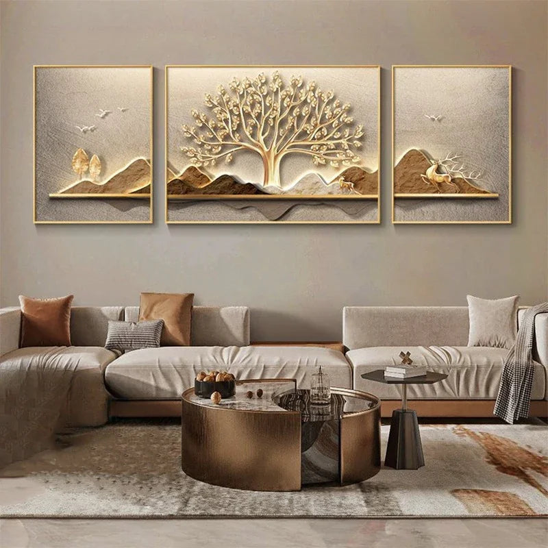 Paisagem Pintura Abstrata Árvore Pintura de Parede, Canvas Art, 3 pcs por conjunto, Quadros em tela, quadro sem moldura, Quadro Pintura Árvore, Quadro Decorativo Árvore Dourada com Folhas, Quadro Decorativo Árvore Dourada, Quadro Decorativo Moderno, Quadro Decorativo Arte Moderna, Quadro Decorativo Arte em Tela, Quadro Decorativo Abstrato Moderno, Quadro Decorativo Abstrato, quadro decorativo, Quadro Abstrato Floral em Tela, Quadro Abstrato em Tela Flores e Árvores Texturizadas, Quadro Abstrato-Lojas Bratta