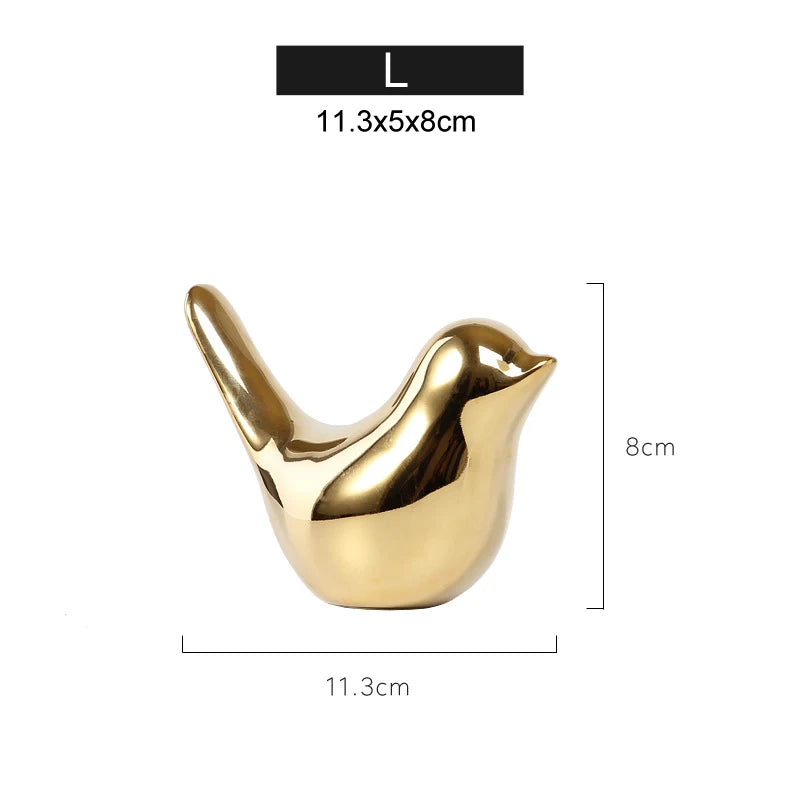 Criativo Ouro Cerâmica Figurinhas De Pássaros, Decoração Para Casa Acessórios, Figuras De Pássaro Dourado, Moda Moderna, Enfeites De Casamento, Decoração Do Quarto, Pássaros Dourado, Pássaro em Cerâmica Dourado, Pássaro Decorativo em Cerâmica, Pássaro de Cerâmica, Pássaro Passarinho Enfeite, Figuras de Pássaros Dourados em CerâmicaFiguras de Pássaros DouradosFiguras de Pássaro Passarinho DouradoModernidade, Figuras de Pássaros Dourados em Cerâmica, Decoração, Cerâmica. ARTLOVIN-Lojas Bratta