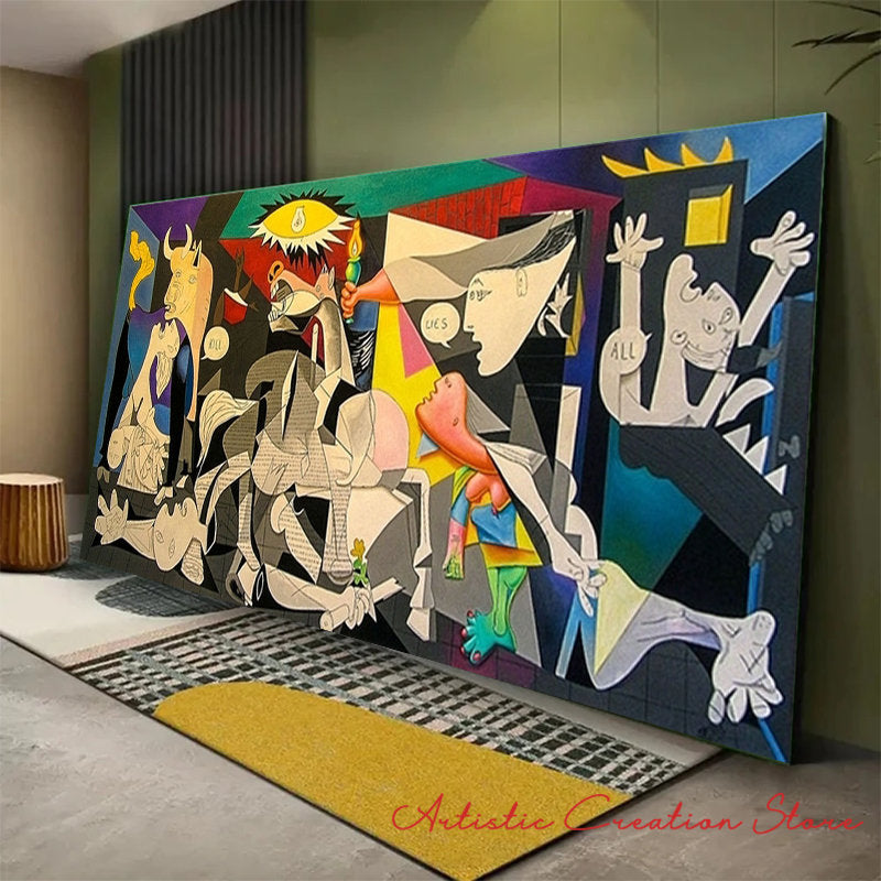 Abstrato arte da parede imagem picasso famosa pintura guerguernica posters cartazes pintura da lona para sala de estar moderna decoração do escritório em casa, Quadro em Tela Picasso, Quadro Abstrato, Arte de Parede Picasso, Quadro Tela Arte Moderna, Quadro Decorativo Abstrato, Quadro Abstrato, Pintura Abstrata, Quadro Picasso, Lona Impressa, Decoração Moderna, Arte-abstrata, Arte de Parede de Lona Pintura Picasso, Arte de Parede Abstrata em Tela- Picasso-Lojas Bratta