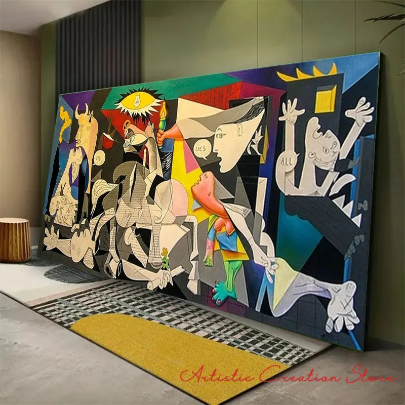Abstrato arte da parede imagem picasso famosa pintura guerguernica posters cartazes pintura da lona para sala de estar moderna decoração do escritório em casa, Quadro em Tela Picasso, Quadro Abstrato, Arte de Parede Picasso, Quadro Tela Arte Moderna, Quadro Decorativo Abstrato, Quadro Abstrato, Pintura Abstrata, Quadro Picasso, Lona Impressa, Decoração Moderna, Arte-abstrata, Arte de Parede de Lona Pintura Picasso, Arte de Parede Abstrata em Tela- Picasso-Lojas Bratta