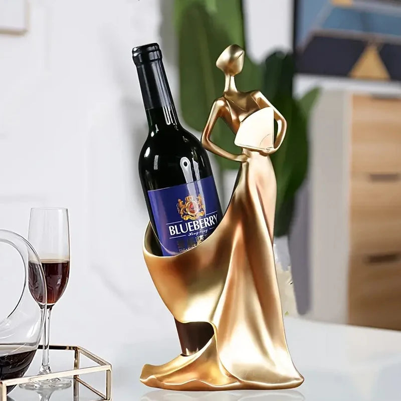 Enfeite de garrafa de vinho, estátua criativa, decoração de bar, resina, porta-vinho, estátua, elegante, Porta Vinhos Escultura Feminina, Suporte Decorativo Para Garrafa, Escultura Moderna Em Resina, Porta-Garrafas Com Estilo, Peça Decorativa Para Sala, Suporte Artístico De Vinho, Obra De Arte Funcional, Presente Sofisticado Para Amantes De Vinho, Escultura De Mulher Moderna, Porta Vinhos De Luxo, Decoração Com Elegância, Design Criativo Para Bar, Escultura Feminina Bratta, Lojas Bratta