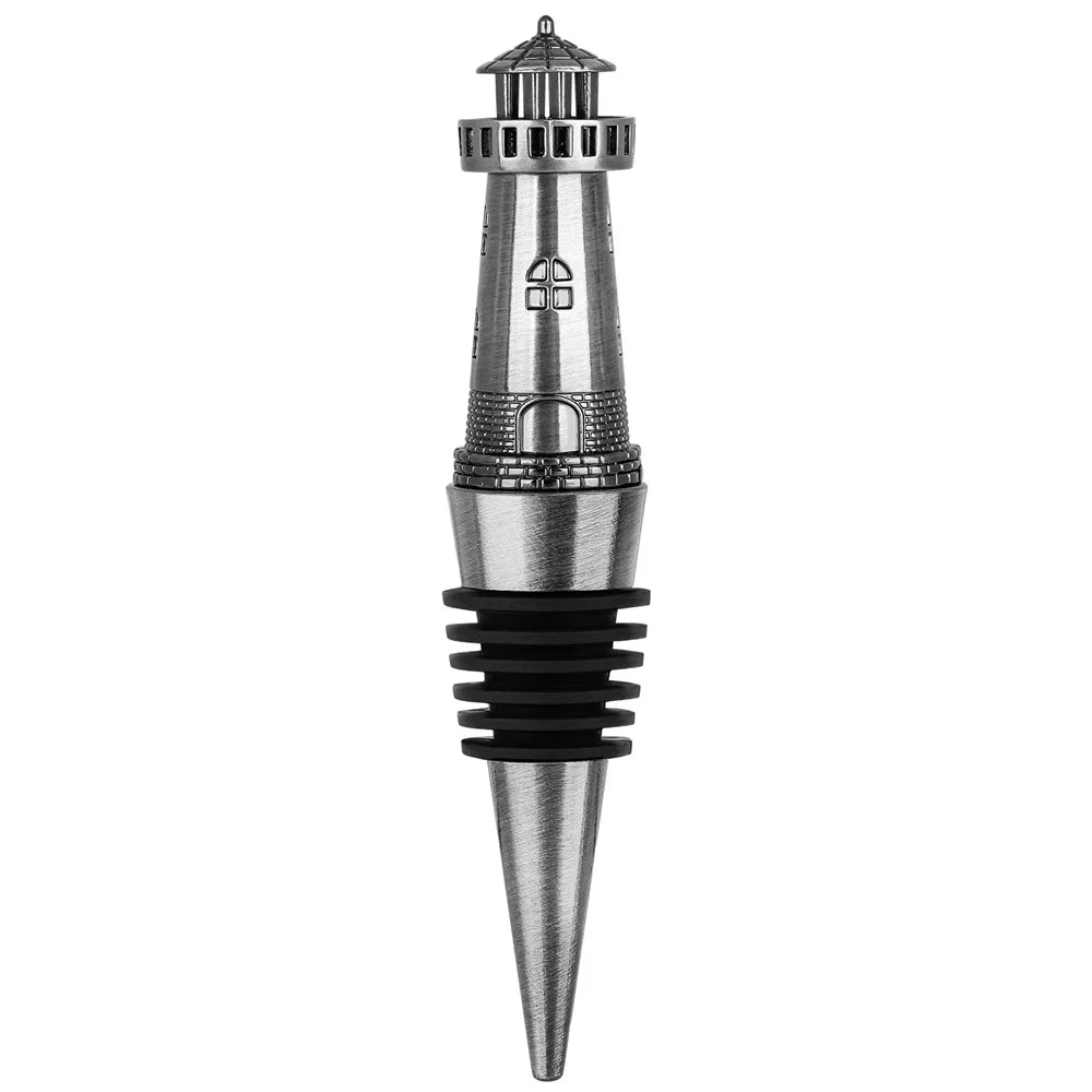 Rolha de Garrafa, Rolha Farol, Vedação para Vinho, Tampa Decorativa, Rolha Criativa, Estilo Náutico, Acessório para Vinho, Tampa de Metal, Vedação a Vácuo, Design Exclusivo, Presente Criativo, Presente para Amantes de Vinho, Item de Bar, Toque de Estilo, Rolha com Charme, Presente Sofisticado, Brinde com Estilo, Rolha Metálica, Estilo Moderno, Produto de Qualidade, Charme na Garrafa, Lojas Bratta
