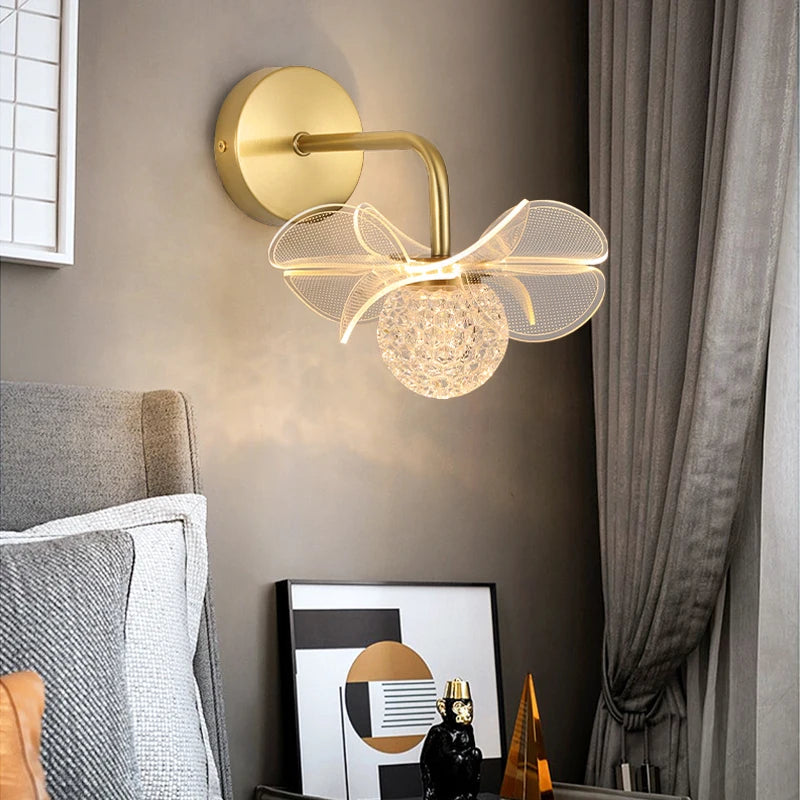 Luminária LED de Parede Motivo-Flower, Aplique de Parede LED Moderno em Formato de Flor de Luxo Para Quarto, Cabeceira, Escritório, Salas, Luminária de Parede, Luminária decorativa de Parede, Iluminação Moderna, Luminária de Luxo, Luminária de Parede LED, Decoração de Casa, Flor, Design, Luminária de Parede Arandela Flower, Arandela de Parede Decorativa, Iluminação Criativa, Luz Decorativa Floral, Estilo Sofisticado – Lojas Bratta