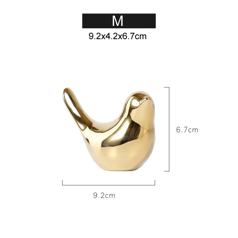 Criativo Ouro Cerâmica Figurinhas De Pássaros, Decoração Para Casa Acessórios, Figuras De Pássaro Dourado, Moda Moderna, Enfeites De Casamento, Decoração Do Quarto, Pássaros Dourado, Pássaro em Cerâmica Dourado, Pássaro Decorativo em Cerâmica, Pássaro de Cerâmica, Pássaro Passarinho Enfeite, Figuras de Pássaros Dourados em CerâmicaFiguras de Pássaros DouradosFiguras de Pássaro Passarinho DouradoModernidade, Figuras de Pássaros Dourados em Cerâmica, Decoração, Cerâmica. ARTLOVIN-Lojas Bratta