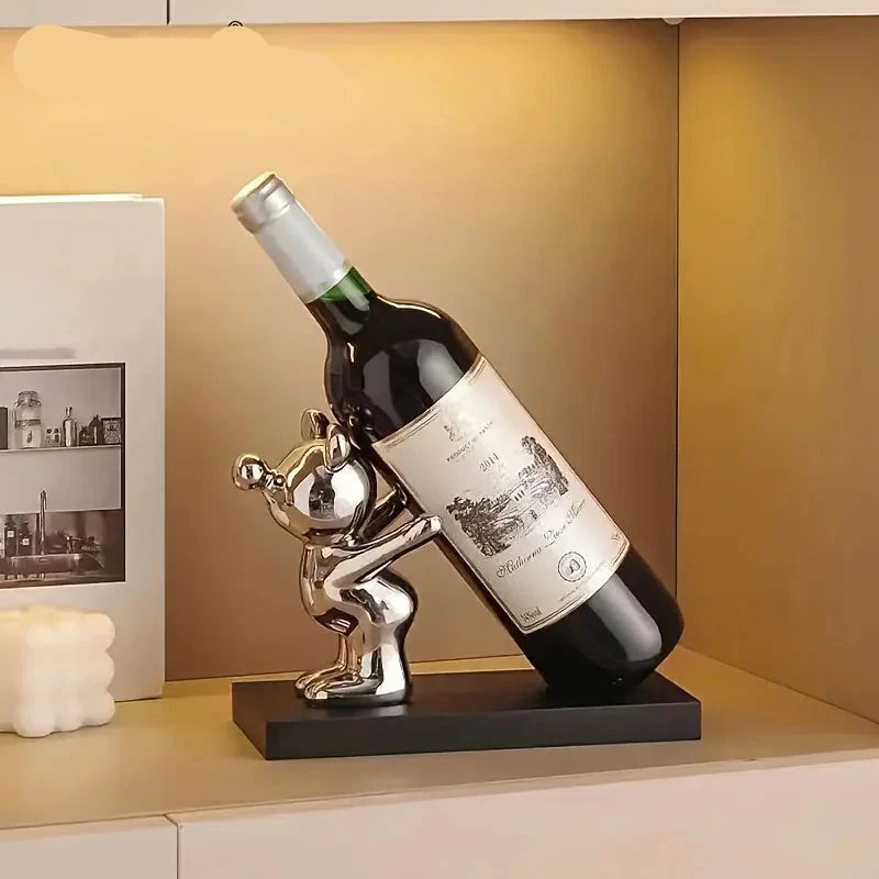 Rack de vinho de cerâmica criativo, desenho animado, Suporte De Vinho, Garrafeira Criativa, Porta Vinho De Cerâmica, Suporte Divertido, Decoração Com Vinho, Acessório Para Sala, Porta Garrafa Cartoon, Presente Criativo, Suporte Decorativo, Brinde Para Amante De Vinho, Utensílio Para Bar, Peça De Cerâmica Estilosa, Porta Vinho Ouro, Porta Vinho Prata, Suporte Estilo Cartoon, Enfeite Para Cozinha, Decoração Criativa Para Casa, Suporte Charmoso, Garrafeira Com Humor, Lojas Bratta