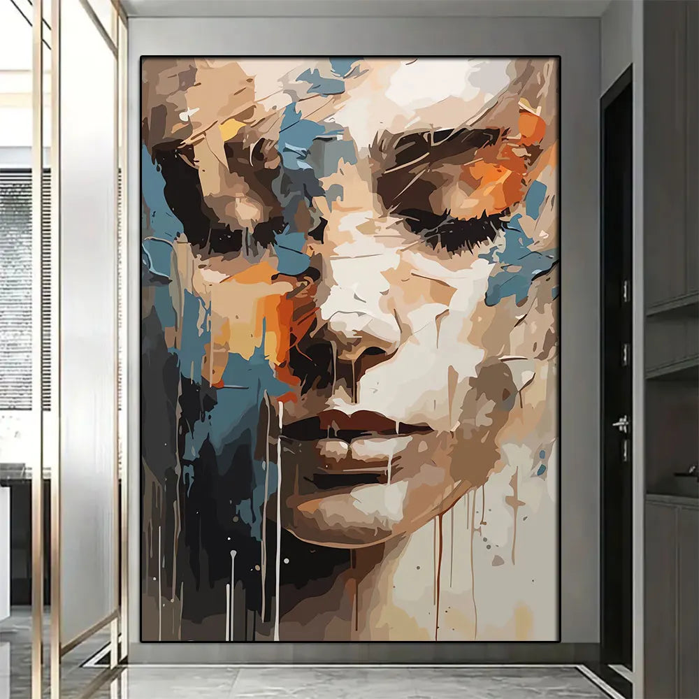 Face abstrata das mulheres Graffiti Street Art Canvas Painting, Estética Poster Print, Girl Wall Decoration, Frameless Picture, Quadro Tela Arte Moderna, Quadro Decorativo Abstrato, Quadro AbstratoLona-Impressa, Decoração-Moderna, Arte-Feminina, Arte-Abstrata, Arte Abstrata Feminina em Lona-Lojas Bratta