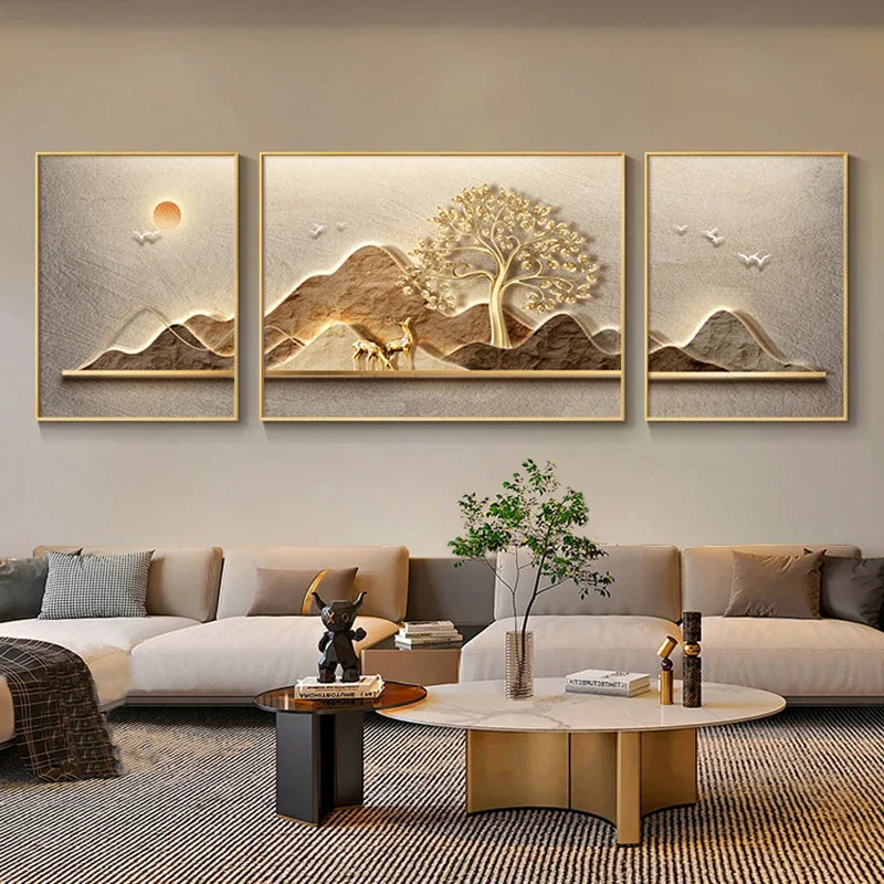 Paisagem Pintura Abstrata Árvore Pintura de Parede, Canvas Art, 3 pcs por conjunto, Quadros em tela, quadro sem moldura, Quadro Pintura Árvore, Quadro Decorativo Árvore Dourada com Folhas, Quadro Decorativo Árvore Dourada, Quadro Decorativo Moderno, Quadro Decorativo Arte Moderna, Quadro Decorativo Arte em Tela, Quadro Decorativo Abstrato Moderno, Quadro Decorativo Abstrato, quadro decorativo, Quadro Abstrato Floral em Tela, Quadro Abstrato em Tela Flores e Árvores Texturizadas, Quadro Abstrato-Lojas Bratta