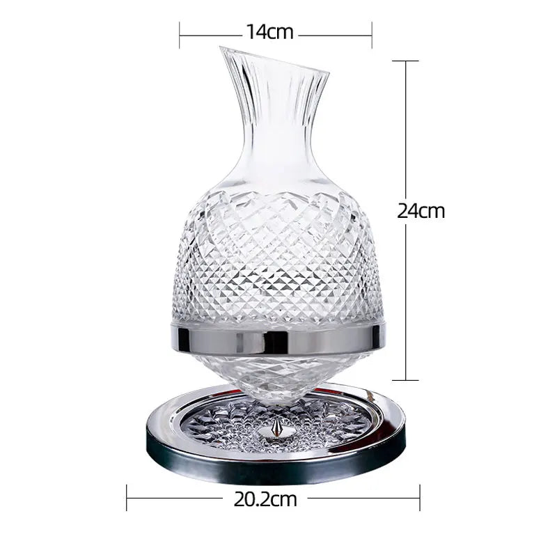 Decantador Rotativo, Decantador De Luxo, Decantador Para Vinho, Decantador Para Uísque, Decantador De Cristal, Cristal Sem Chumbo, Cristal Giratório, Cristal Premium, Acessório Para Bar, Presente Para Homem, Presente Sofisticado, Presente Para Pai, Peça De Luxo, Peça Decorativa, Oxigenação De Vinho, Design Inovador, Estilo Moderno, Decoração Para Bar, Item Requintado, Bratta Cristal, Lojas Bratta