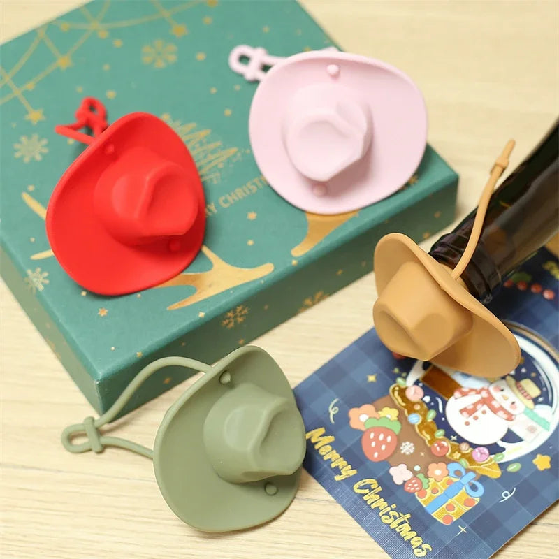 Chapéu de cowboy de silicone criativo cortiça de vinho champanhe garrafa de cerveja rolha bebida à prova de vazamento, Rolha de Garrafa, Estilo Cowboy, Rolha Criativa, Acessório para Vinho, Presente Divertido, Vedação de Garrafa, Silicone Alimentar, Design Chapéu Cowboy, Acessório para Bar, Preserva Bebidas, Vedação Hermética, Ideal para Festas, Uso Doméstico, Rolha Decorativa, Cervejeiro Caseiro, Vinho Fresco por Mais Tempo, Presente Original, Garrafa com Estilo, Fácil de Limpar, Lojas Bratta
