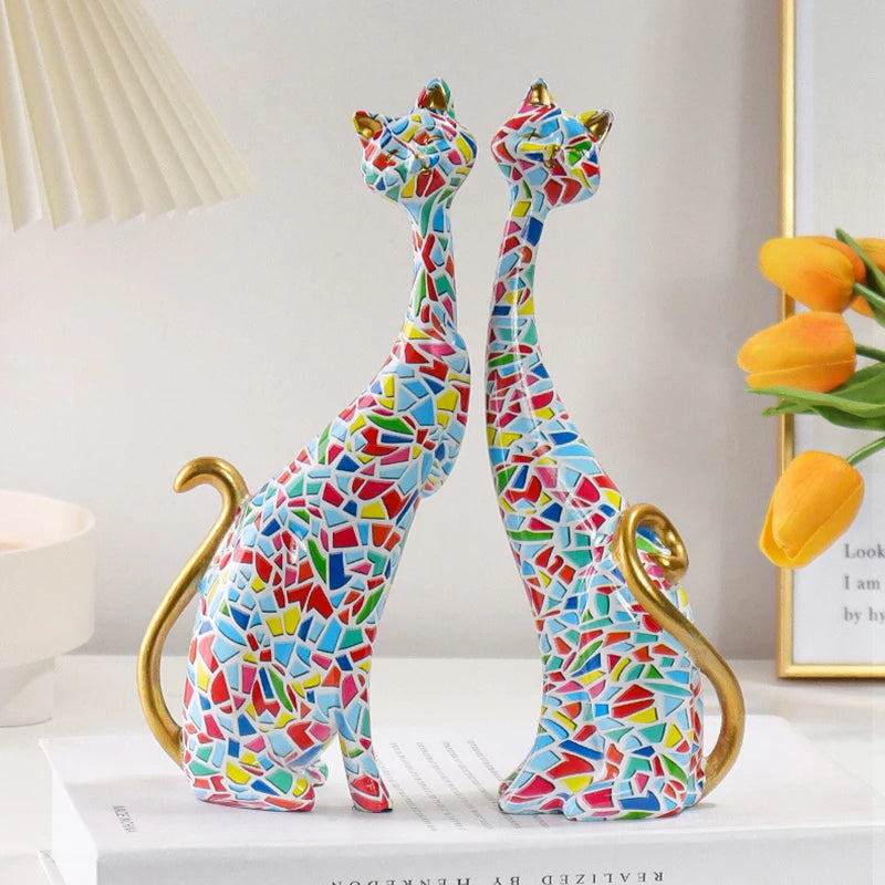 Estátua Nórdica Abstrata de Gato, Estátua Gato Estilo Nórdico, Estatueta Nórdica Abstrata de Gato, Estatueta Gato Estilo Nórdico, Esculturas, Escultura-Decorativa, Escultura-Abstrata, Escultura Nórdica Abstrata de Gato, Escultura Gato Estilo Nórdico, Escultura Abstrata em Resina, Escultura em Resina, Arte Moderna Estátua Gato, Arte Moderna Estatueta Gato, Arte Moderna Escultura Gato-Lojas Bratta