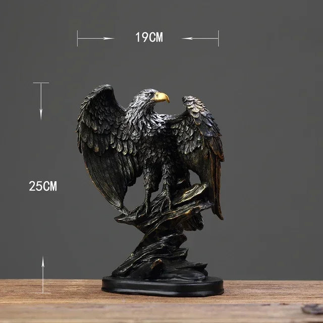 Estátua de águia de resina, ornamento, decoração de casa, escritório, símbolo de riqueza, Águia Rocha Estátua Decorativa, Símbolo Poder, Presente Elegante, Ornamento de Estátua de Águia, Estátua Águia, Estátua Decorativa de Águia, Estátua de Resina de Águia, Escultura de Resina de Águia, Enfeite Ornamental de Águia, Decoração Resina, Arte Decorativa., Lojas Bratta