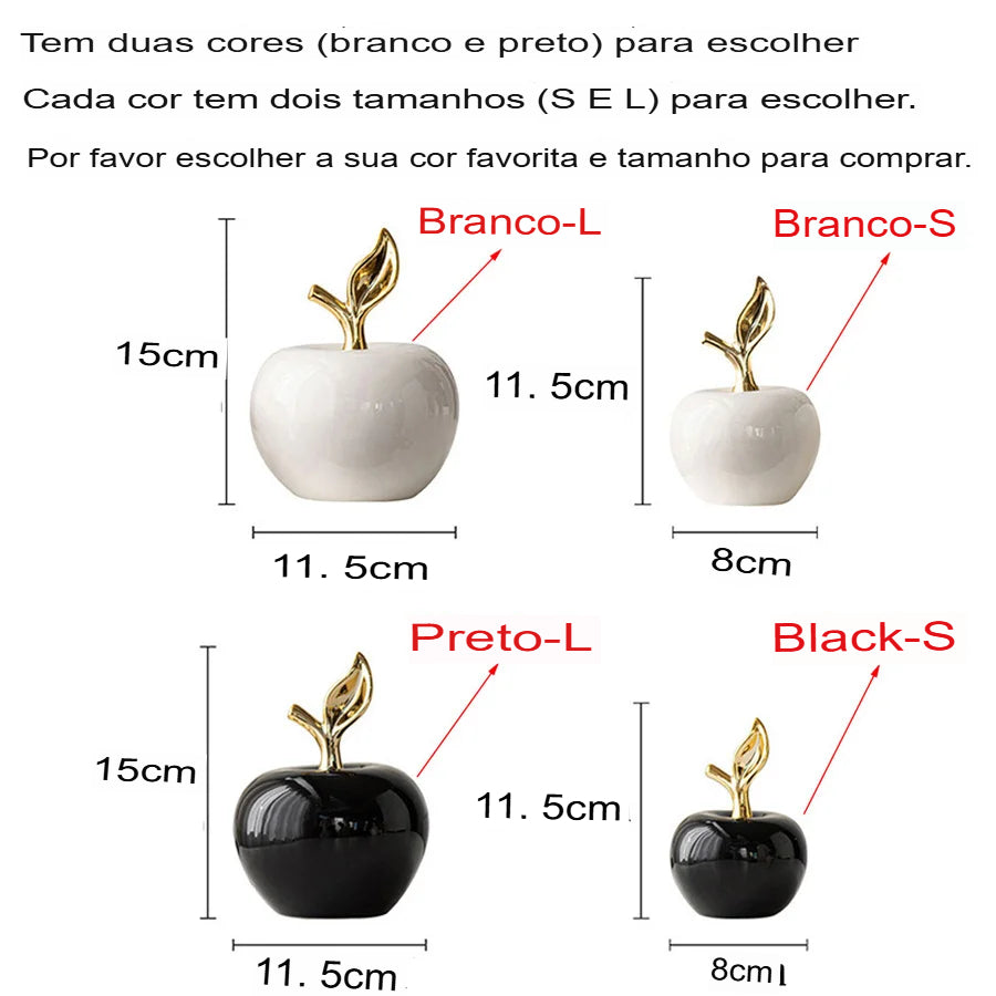 Presente Elegante, Ornamento de Maçã em Cerâmica Preto e Branco, Maçãs Decorativa Cerâmica, Maçã-Cerâmica, Maçã Decorativa em Cerâmica, Maçãs Estátua em Cerâmica, Maçã Enfeite Ornamento Decorativo em Cerâmica, Maçã Enfeite Ornamento Decorativo, Figura de Maçã em Cerâmica, Estátua de Maçã Abstrata, Escultura-Decorativa, Escultura de Maçã em Cerâmica Preta e Branca, Enfeites de Maçã em Cerâmica Preto e Branco, Decoração-Moderna, Arte-Para-Casa-Lojas Bratta