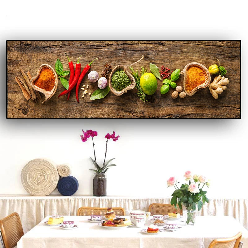 Pintura em tela de grãos Especiarias Colher e Pimentas, Cartazes escandinavos e impressões, Wall Art, Food Picture para Sala de Cozinha, Quadro Decorativo Arte Moderna, Quadro Decorativo Arte em Tela, Pôster em Tela Grãos e Especiarias, Poster Moderno, Pôster em Lona Especiarias, Decoração Moderna, Decoração de Cozinha, Arte Moderna, Arte em Tela, Arte em Canvas, Arte de Parede Moderna, Arte de Parede-Lojas Bratta
