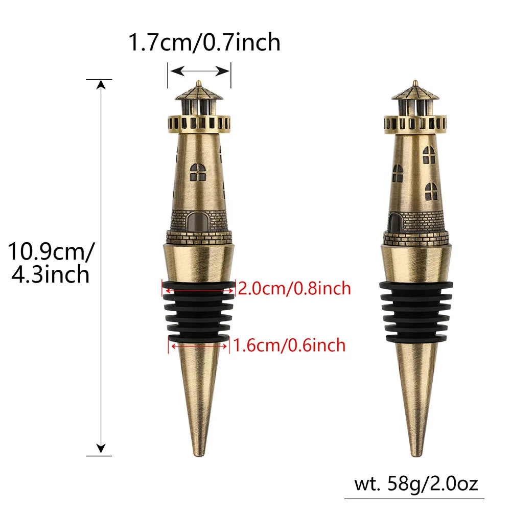 Rolha de Garrafa, Rolha Farol, Vedação para Vinho, Tampa Decorativa, Rolha Criativa, Estilo Náutico, Acessório para Vinho, Tampa de Metal, Vedação a Vácuo, Design Exclusivo, Presente Criativo, Presente para Amantes de Vinho, Item de Bar, Toque de Estilo, Rolha com Charme, Presente Sofisticado, Brinde com Estilo, Rolha Metálica, Estilo Moderno, Produto de Qualidade, Charme na Garrafa, Lojas Bratta