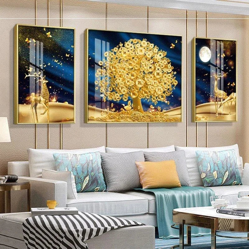 Paisagem Pintura Abstrata Árvore Pintura de Parede, Canvas Art, 3 pcs por conjunto, Quadros em tela, quadro sem moldura, Quadro Pintura Árvore, Quadro Decorativo Árvore Dourada com Folhas, Quadro Decorativo Árvore Dourada, Quadro Decorativo Moderno, Quadro Decorativo Arte Moderna, Quadro Decorativo Arte em Tela, Quadro Decorativo Abstrato Moderno, Quadro Decorativo Abstrato, quadro decorativo, Quadro Abstrato Floral em Tela, Quadro Abstrato em Tela Flores e Árvores Texturizadas, Quadro Abstrato-Lojas Bratta