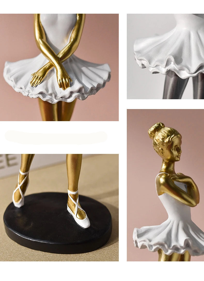 Dourada Bailarina Resina Enfeites, Menina Figurinhas Artesanato, Sala Estante Escritório, Estilo Europeu Figura Escultura, Presente Ornamento, Ornamento Decorativo Bailarina Dourada, Estátua Bailarina Dourada, Estátua Bailarina Balé Dourada, Estatueta Bailarina Dourada, Estatueta Bailarina Balé Dourada, Escultura Bailarina Dourada, Escultura Bailarina Balé Dourada, Escultura, Bailarina Dourada, Bailarina-Lojas Bratta