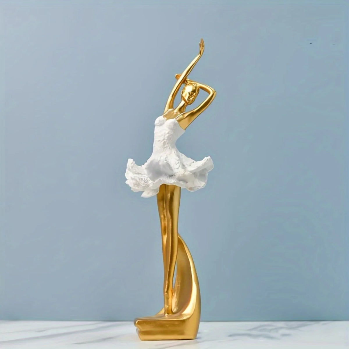 Escultura de resina europeia - Estatueta de dançarina de balé dourada para decoração elegante de sala de estar , Presente para entusiastas da dança, Estátua Dançarina de Balé Dourada, Estatueta Dançarina de Balé Dourada, Escultura Dançarina de Balé Dourada, escultura, Enfeite Bailarina de Balé Dourada, Enfeite Bailarina de Balé, decoração, Dançarina de Balé, Dançarina de Ballet, Boablaze Dançarina Dourada, Boablaze Dançarina de Balé Dourada, balé, Bailarina Decorativa em Resina-Lojas Bratta