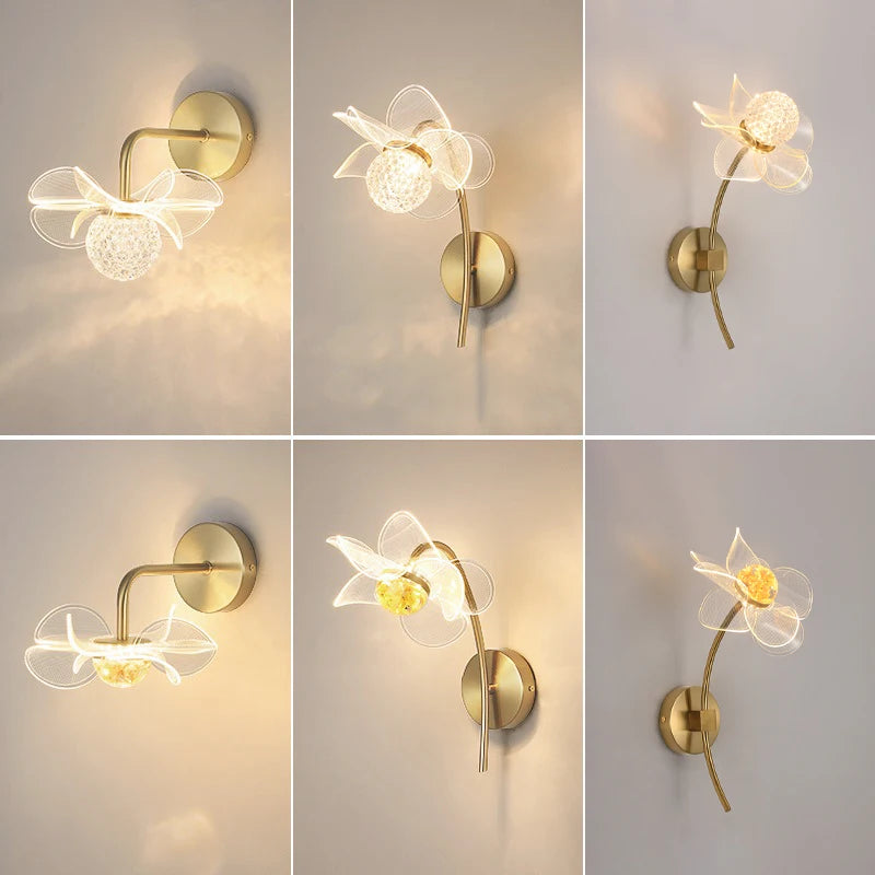 Luminária LED de Parede Motivo-Flower, Aplique de Parede LED Moderno em Formato de Flor de Luxo Para Quarto, Cabeceira, Escritório, Salas, Luminária de Parede, Luminária decorativa de Parede, Iluminação Moderna, Luminária de Luxo, Luminária de Parede LED, Decoração de Casa, Flor, Design, Luminária de Parede Arandela Flower, Arandela de Parede Decorativa, Iluminação Criativa, Luz Decorativa Floral, Estilo Sofisticado – Lojas Bratta