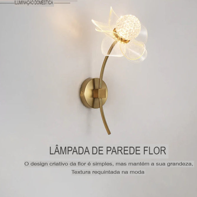 Luminária LED de Parede Motivo-Flower, Aplique de Parede LED Moderno em Formato de Flor de Luxo Para Quarto, Cabeceira, Escritório, Salas, Luminária de Parede, Luminária decorativa de Parede, Iluminação Moderna, Luminária de Luxo, Luminária de Parede LED, Decoração de Casa, Flor, Design, Luminária de Parede Arandela Flower, Arandela de Parede Decorativa, Iluminação Criativa, Luz Decorativa Floral, Estilo Sofisticado – Lojas Bratta