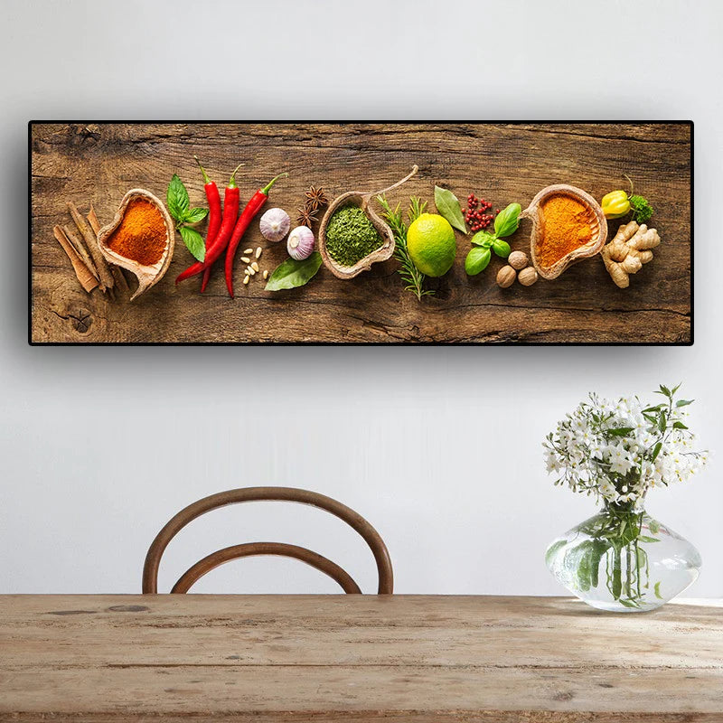 Pintura em tela de grãos Especiarias Colher e Pimentas, Cartazes escandinavos e impressões, Wall Art, Food Picture para Sala de Cozinha, Quadro Decorativo Arte Moderna, Quadro Decorativo Arte em Tela, Pôster em Tela Grãos e Especiarias, Poster Moderno, Pôster em Lona Especiarias, Decoração Moderna, Decoração de Cozinha, Arte Moderna, Arte em Tela, Arte em Canvas, Arte de Parede Moderna, Arte de Parede-Lojas Bratta