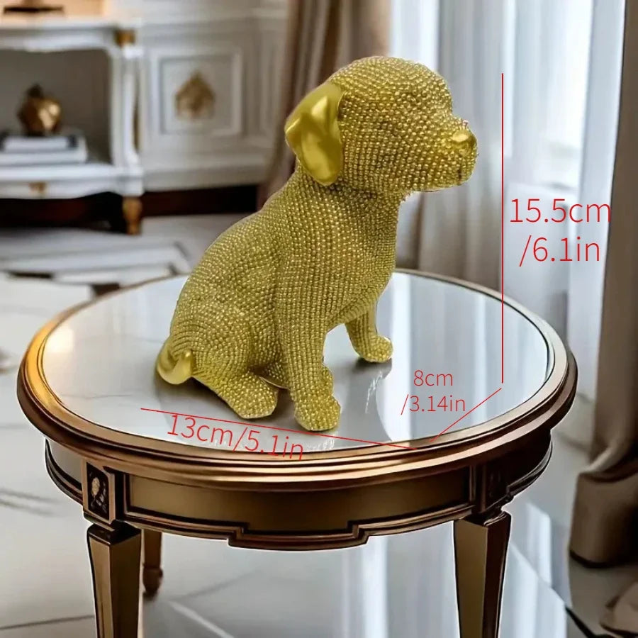 Estátua de Chihuahua feita à mão em resina, decoração para casa, escritório, prateleira, centro de mesa, animais de estimação colecionáveis, presente elegante para amantes de animais de estimação. resina, presente-animal, estátua-de-chihuahua, escultura-decorativa, decoração-moderna, Lojas Bratta
