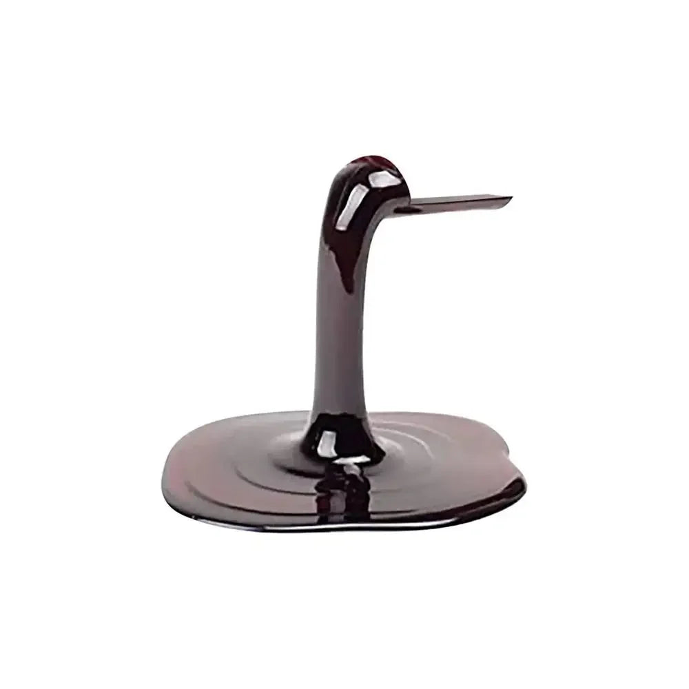 Suporte de Garrafa de Vinho Criativo e Divertido, com Design Único e Moderno em ABS. Uma maneira original e estilosa de exibir sua garrafa de vinho favorita com charme e personalidade, Suporte de Garrafa Criativo, Decoração Com Estilo Para Sala ou Bar, Acessório Para Vinho, Peça de Design Para Espaços Sofisticados-Bratta